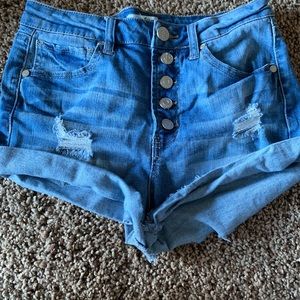 Denim shorts